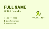 Sustainable Leaf Letter A Business Card Image Preview