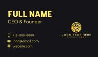 Cryptocurrency Digital Coin Business Card Design