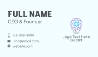 Monoline Neural Meditation Business Card Design