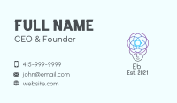 Monoline Neural Meditation Business Card Image Preview