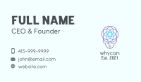 Monoline Neural Meditation Business Card Image Preview