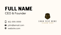 Elegant Horse Shield Business Card Design