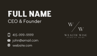 Elegant Apparel Lettermark Business Card Image Preview