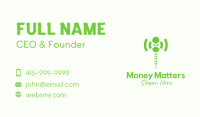 Green Helicopter Wifi  Business Card Image Preview