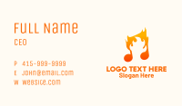 Blazing Music Note Business Card Image Preview