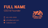 Orange Motorbike Motocycle Business Card Image Preview