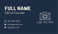 Minimalist Camera Gadget Business Card Image Preview