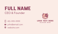 Cute Cow Head  Business Card Preview