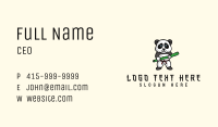 Kung Fu Panda Mascot Business Card Image Preview