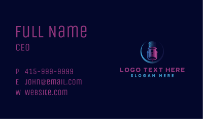 Microphone Media Entertainment Business Card Image Preview
