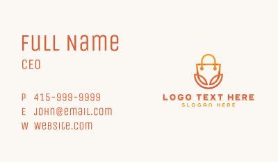 Lotus Online Shopping Business Card Image Preview