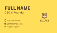 Cute Monkey Head Business Card Image Preview