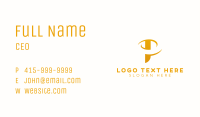 Luxury Business Letter P Business Card Image Preview