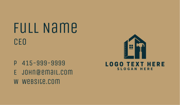 House Hardware Tools Business Card Design Image Preview
