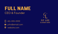 Luxury G & L Monogram Business Card Image Preview