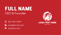 Red Man Hat Business Card Image Preview