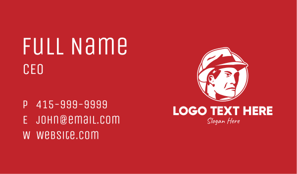 Red Man Hat Business Card Design Image Preview