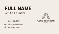 Generic Agency Letter A Business Card Image Preview