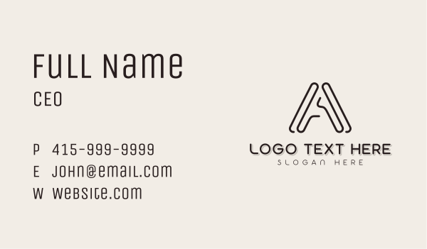 Generic Agency Letter A Business Card Design Image Preview