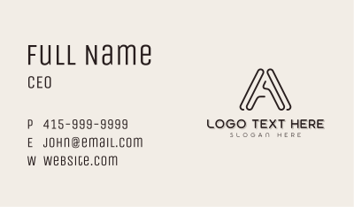 Generic Agency Letter A Business Card Image Preview
