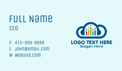 Digital Music Cloud  Business Card Image Preview