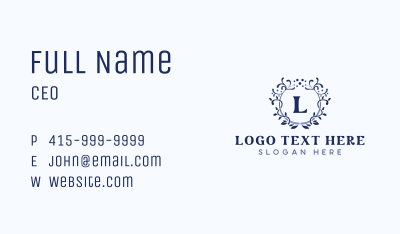 Floral Organic Ornament Business Card Image Preview