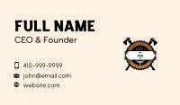 Axe Blade Carpentry Business Card Image Preview