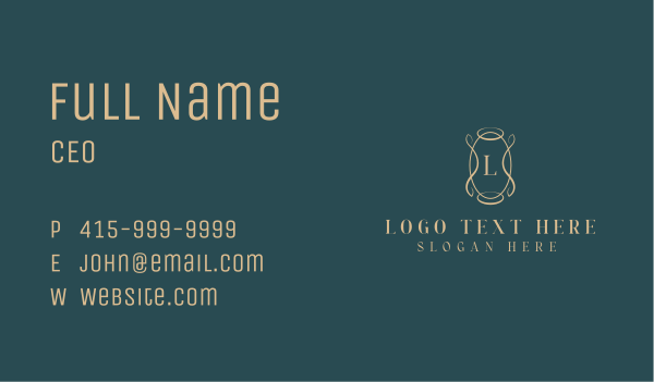 Elegant Eco Boutique Business Card Design Image Preview