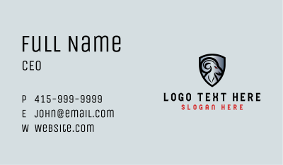 Ram Horn Shield  Business Card Image Preview