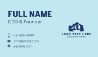 Blue Cloud Boat  Business Card Image Preview