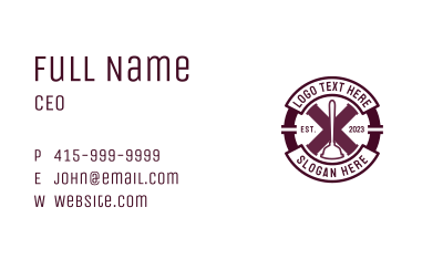 Pipe Fix Handyman Business Card Image Preview