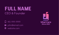 Music Note Audio Book Business Card Image Preview