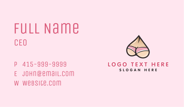 Sexy Female Underwear Business Card Design Image Preview