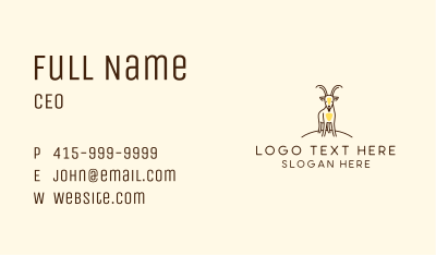 Pet Goat Farm Business Card Image Preview