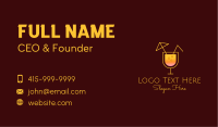 Cocktail Tropical Drink Business Card Image Preview