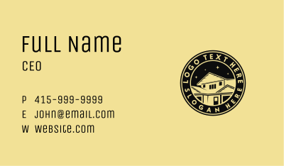 Roof House Renovation Business Card Image Preview
