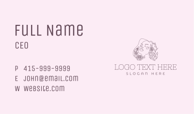 Floral Woman Beauty Business Card Image Preview