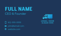 Freight Transport Truck  Business Card Design