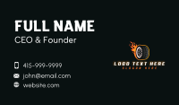 Flame Wheel Automotive Business Card Preview