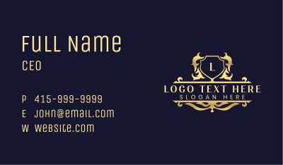 Elegant Luxury Insignia  Business Card Image Preview