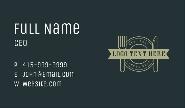 Restaurant Buffet Dining Business Card Design Image Preview