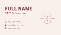 Classy Feminine Badge Business Card Image Preview