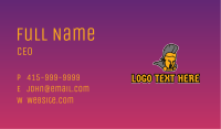 Spartan Armored  Warrior Business Card Image Preview
