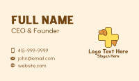 Pet Veterinarian Cross Business Card Preview