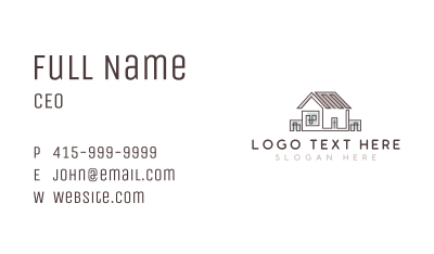 House Contractor Builder Business Card Image Preview