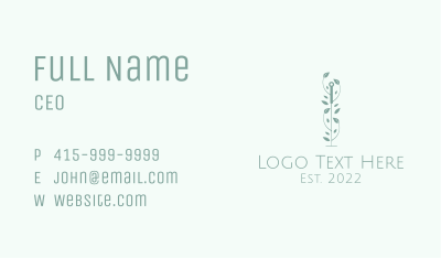 Vine Herb Acupuncture  Business Card Image Preview
