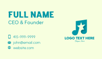 Pop Music Star Business Card Preview