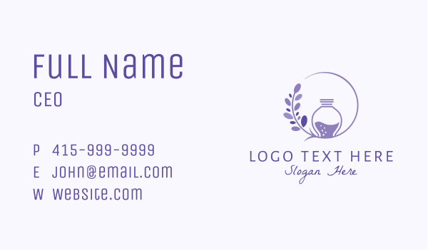 Lavender Potion Fragrance Business Card Design Image Preview