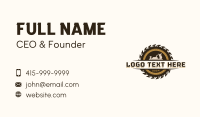 Chisel Saw Carpentry Business Card Image Preview