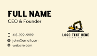 Excavator Demolition Construction Business Card Preview
